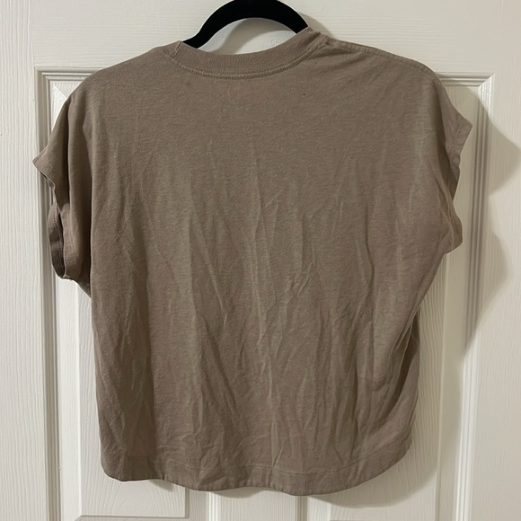 DSG Tan Crop Relaxed Short Sleeve Tee - Picture 2 of 2